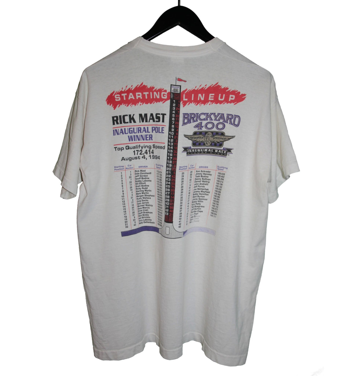 NASCAR 1994 Brickyard 400 Racing Shirt - Faded AU