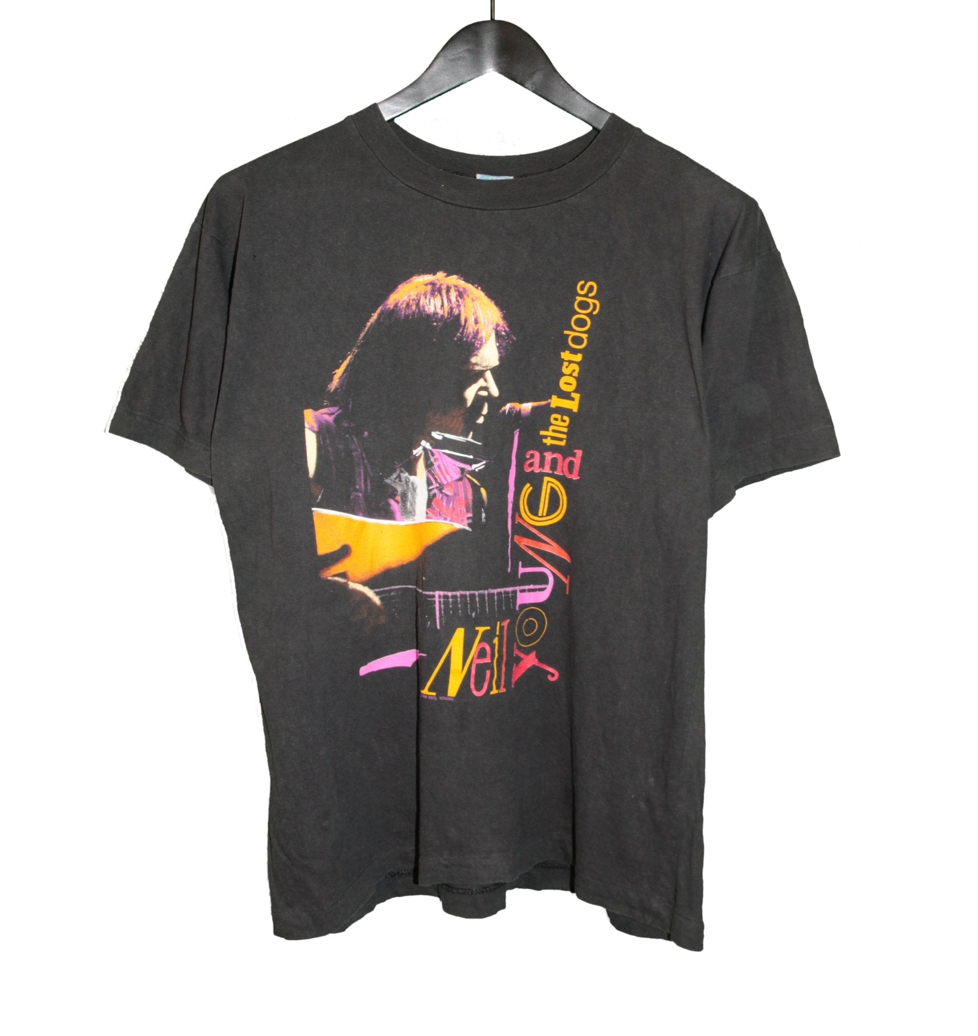 Neil Young & The Lost Dogs 1989 Tour Shirt - Faded AU