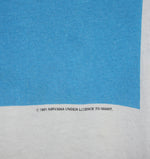 Nirvana 1991 Nevermind Australia New Zealand Tour Shirt - Faded AU