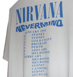 Nirvana 1991 Nevermind Australia New Zealand Tour Shirt - Faded AU