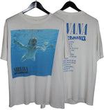 Nirvana 1991 Nevermind Australia New Zealand Tour Shirt - Faded AU