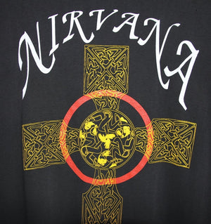 Nirvana 1991 Pagan Cross Shirt - Faded AU