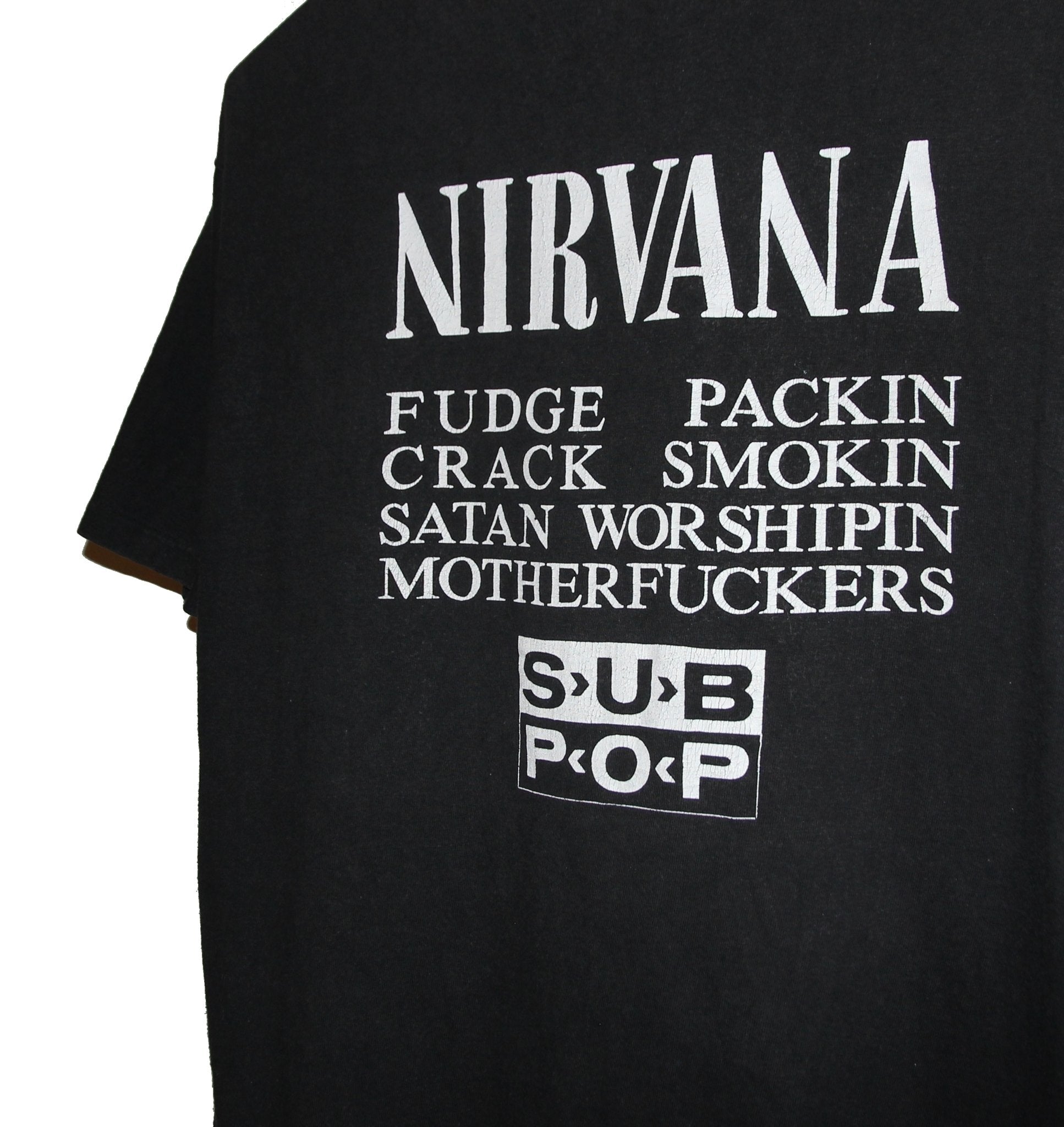 Nirvana 1991 Vestibule Sub Pop Shirt - Faded AU