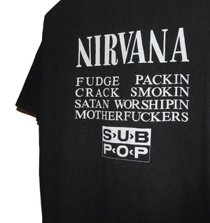 Nirvana 1991 Vestibule Sub Pop Shirt - Faded AU