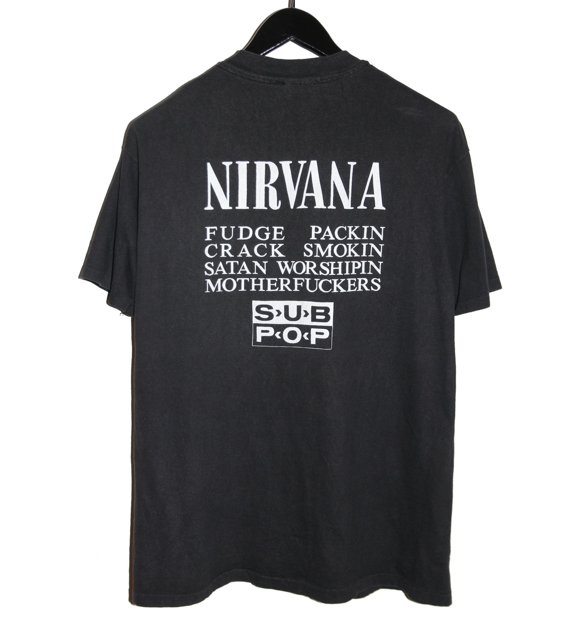 Nirvana 1991 Vestibule Sub Pop Shirt - Faded AU