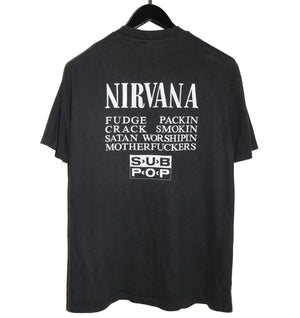 Nirvana 1991 Vestibule Sub Pop Shirt - Faded AU