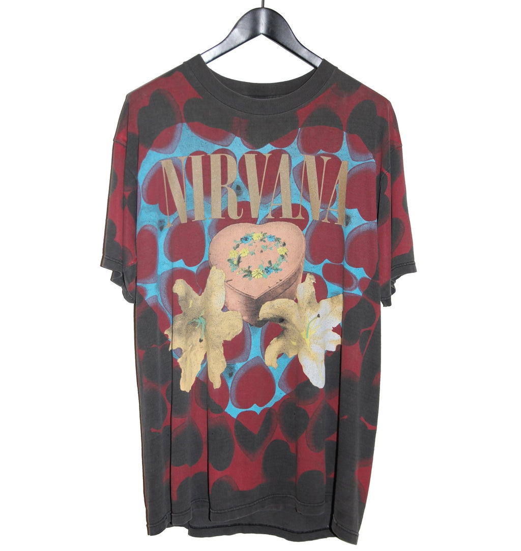 Nirvana 1993 Heart Shaped Box All Over Print Shirt - Faded AU