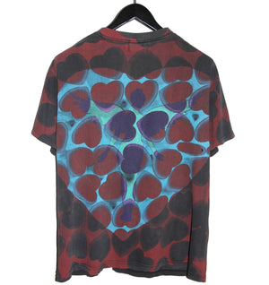 Nirvana 1993 Heart Shaped Box All Over Print Shirt LARGE - Faded AU