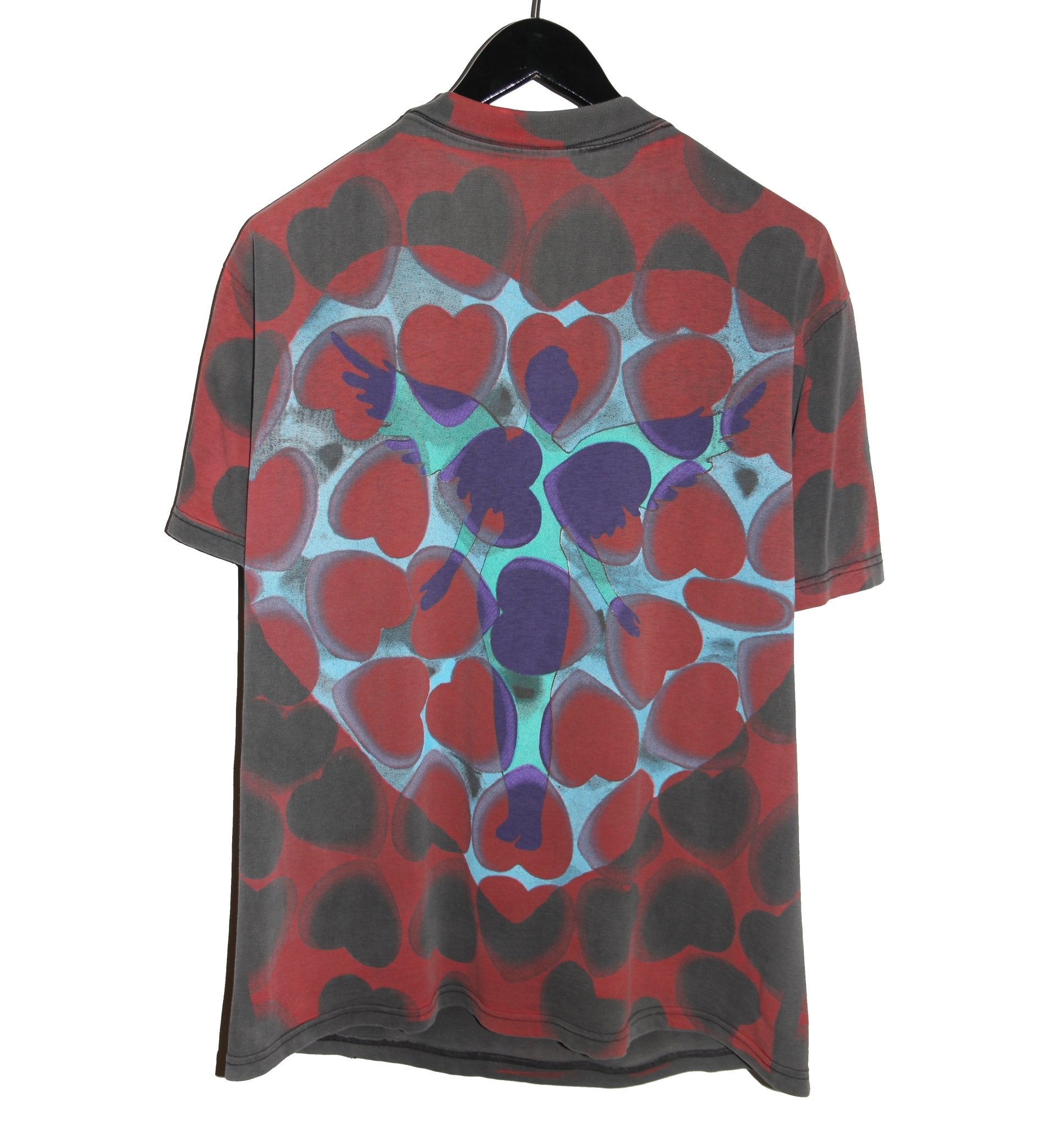 Nirvana 1993 Heart Shaped Box All Over Print Shirt X-LARGE - Faded AU