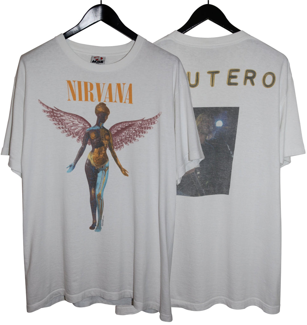 Nirvana 1993 In Utero Album Shirt - Faded AU