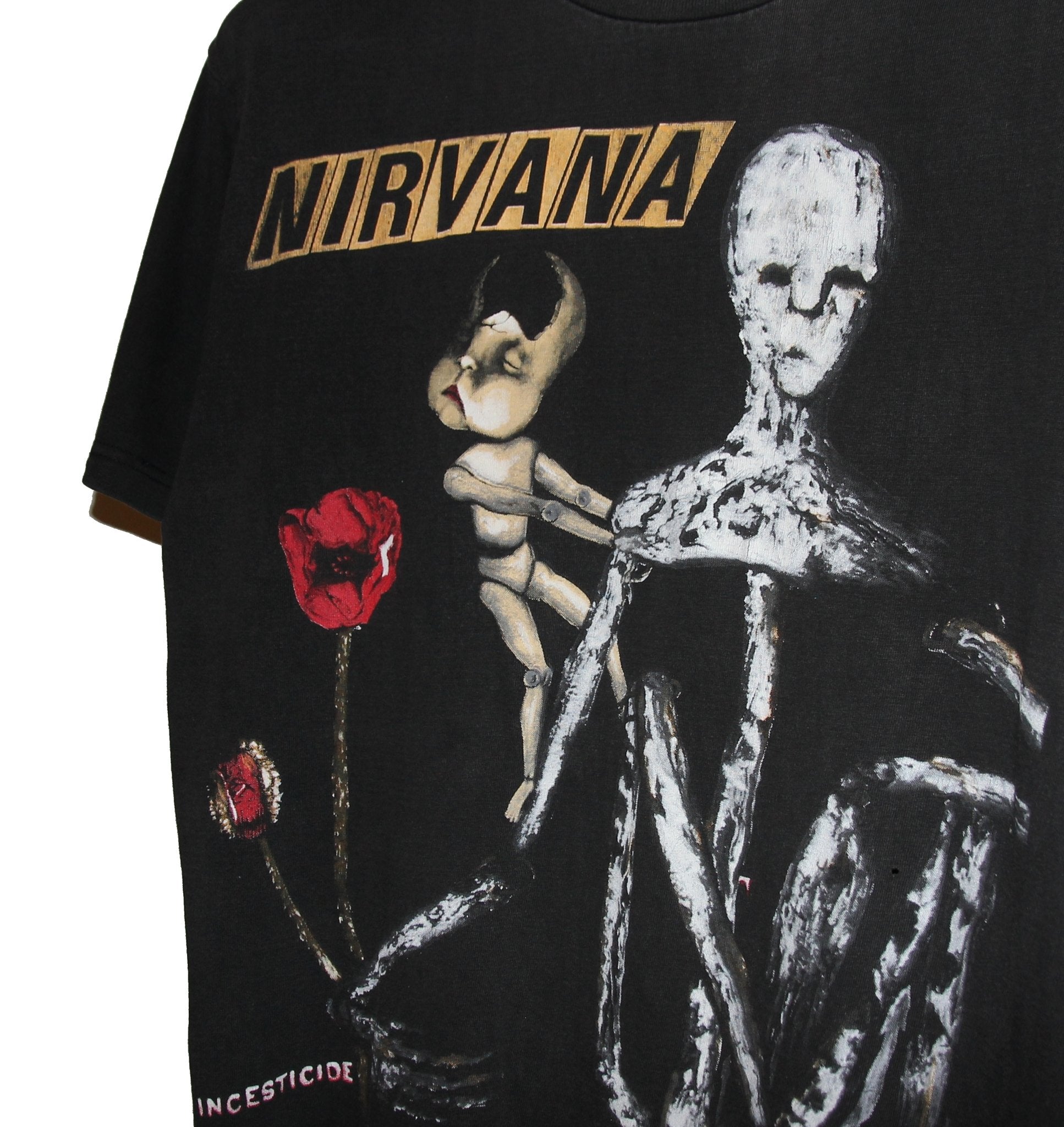 Nirvana 1993 Incesticide Album Shirt - Faded AU