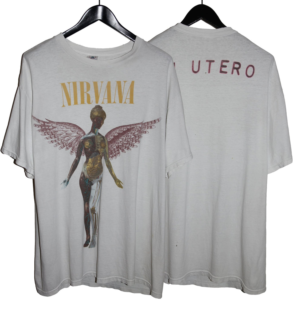 Nirvana 1996 In Utero Album Shirt - Faded AU