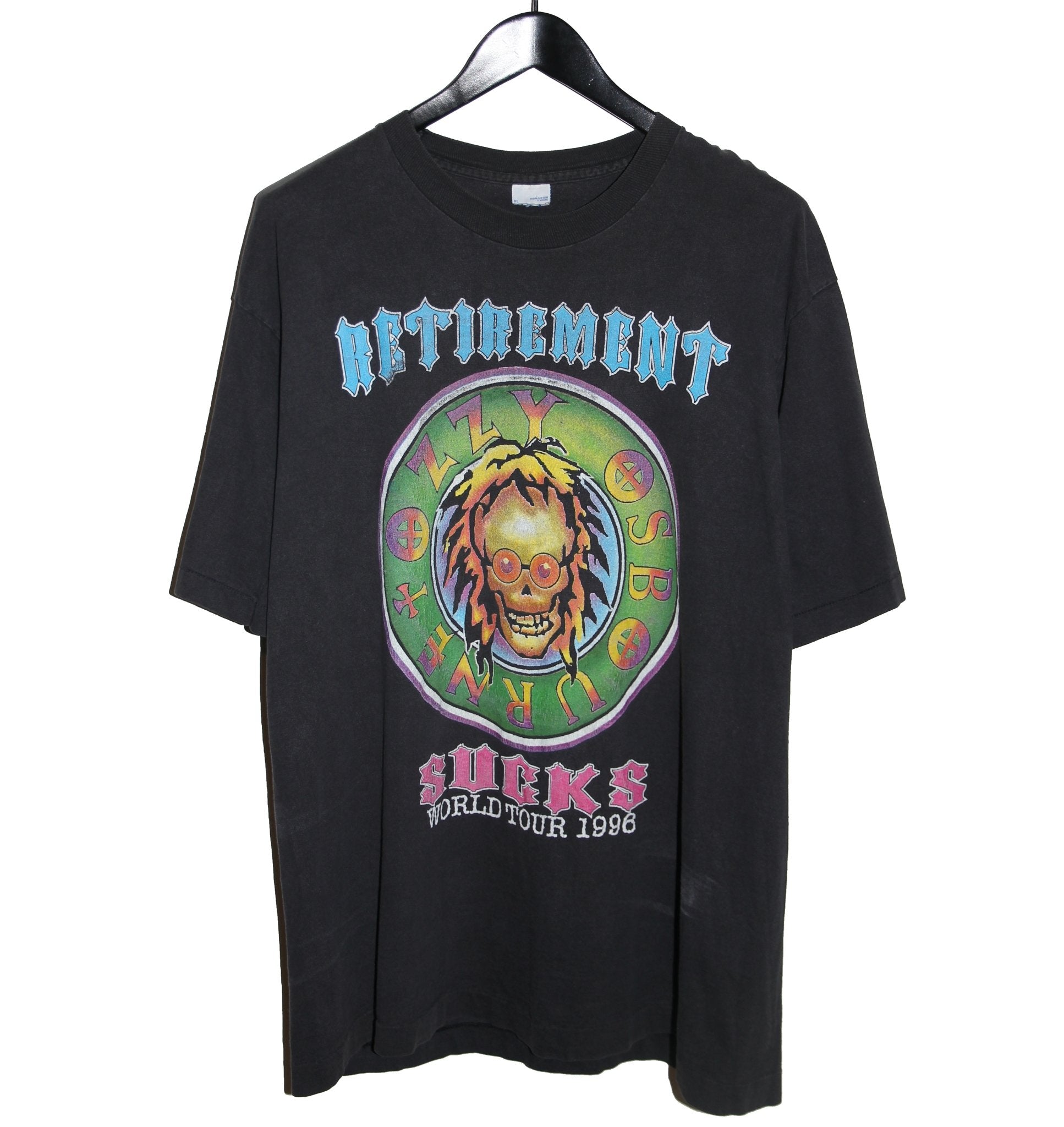 Ozzy Osbourne 1996 Retirement Sucks Tour Shirt - Faded AU