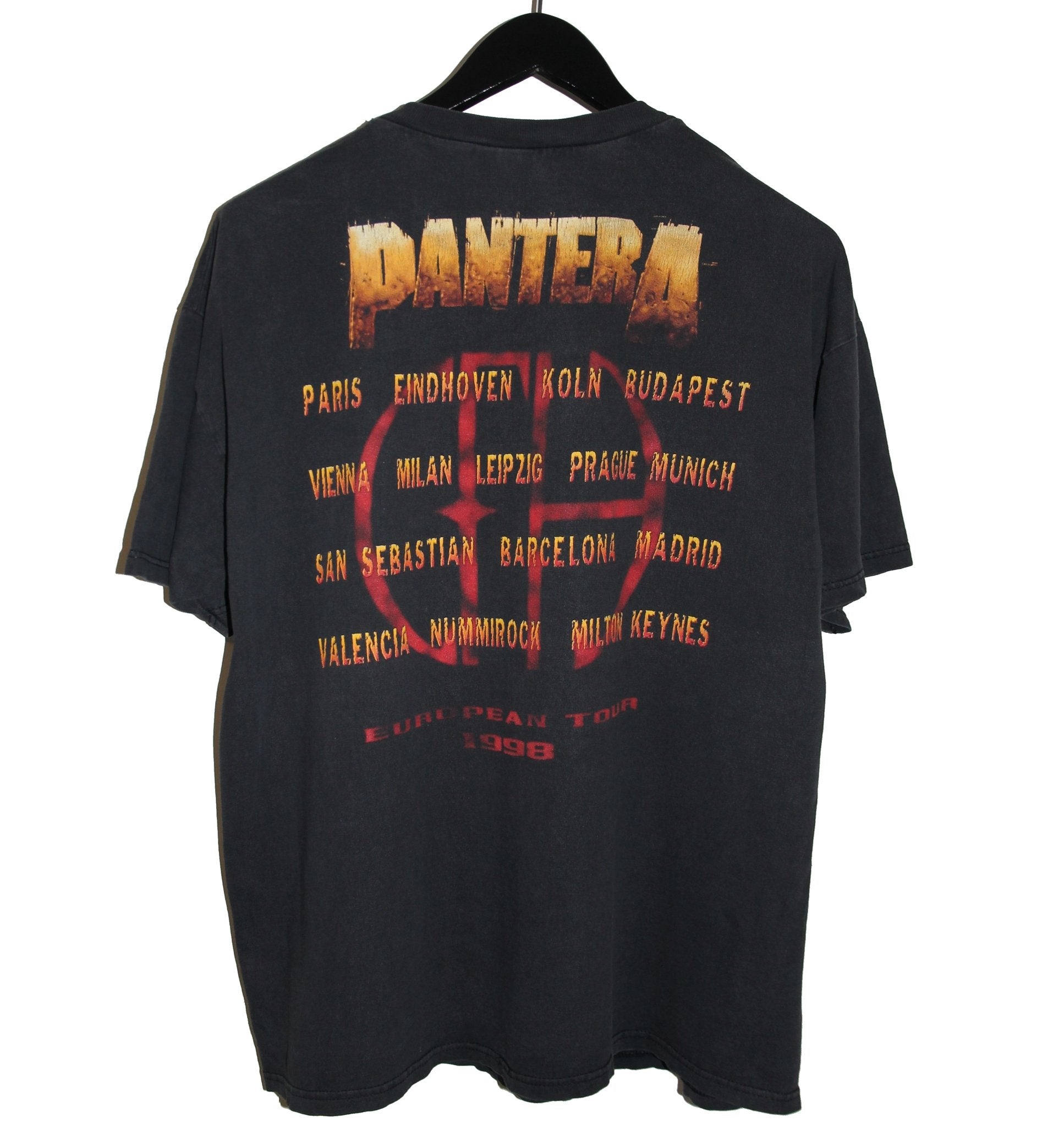 Pantera 1998 European Tour Shirt - Faded AU
