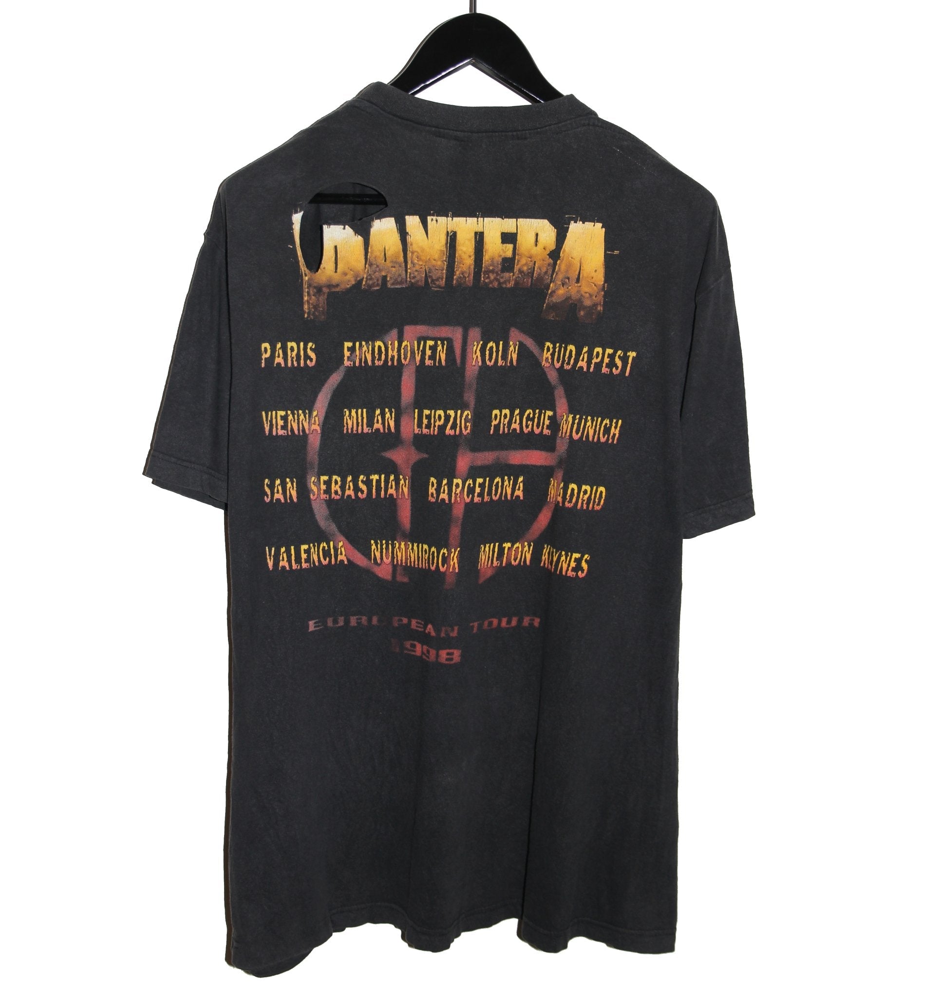 Pantera 1998 European Tour Shirt - Faded AU