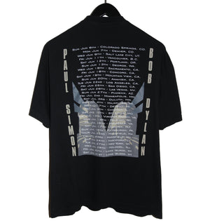 Paul Simon & Bob Dylan 1999 Never Ending Tour Shirt - Faded AU