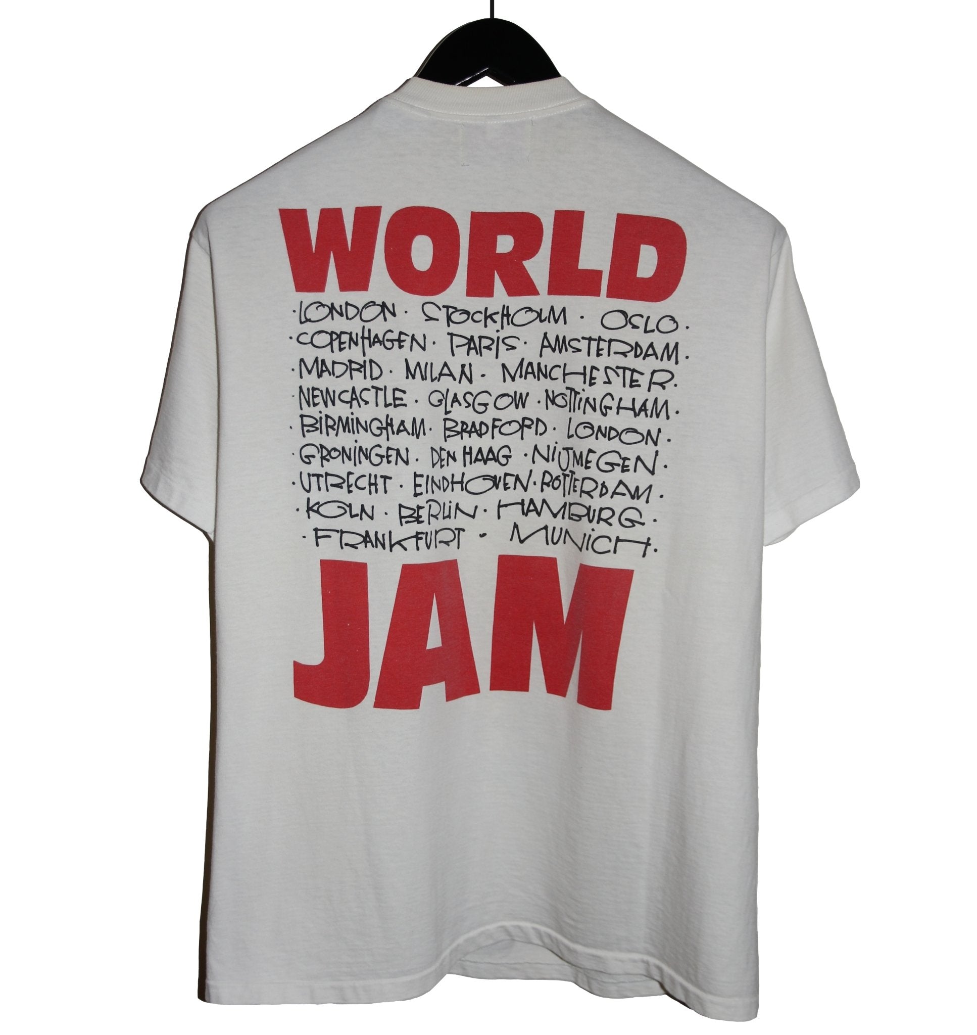 Pearl Jam 1992 World Jam Tour Shirt - Faded AU