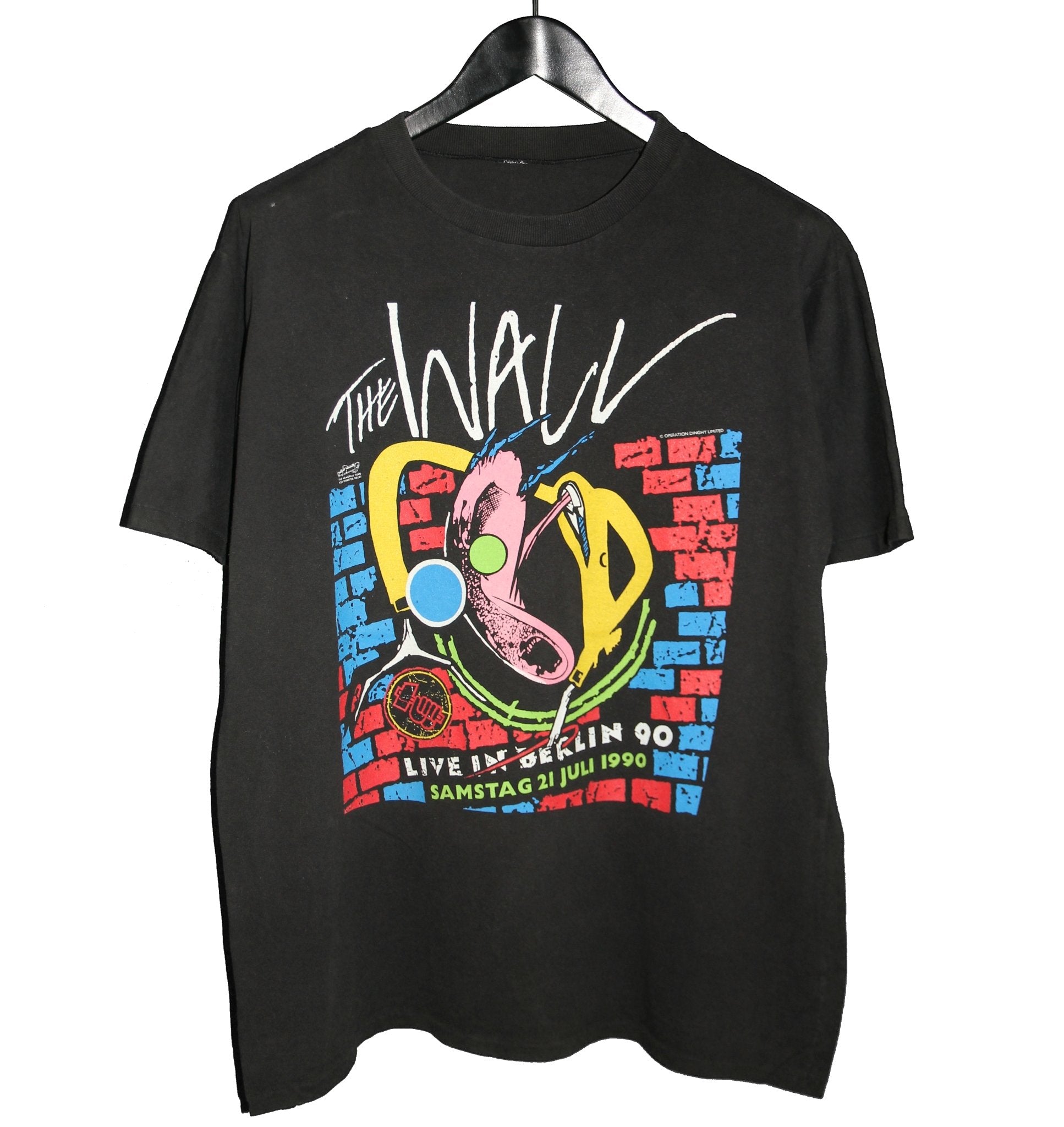 Pink Floyd 1990 The Wall Live in Berlin Shirt Faded AU