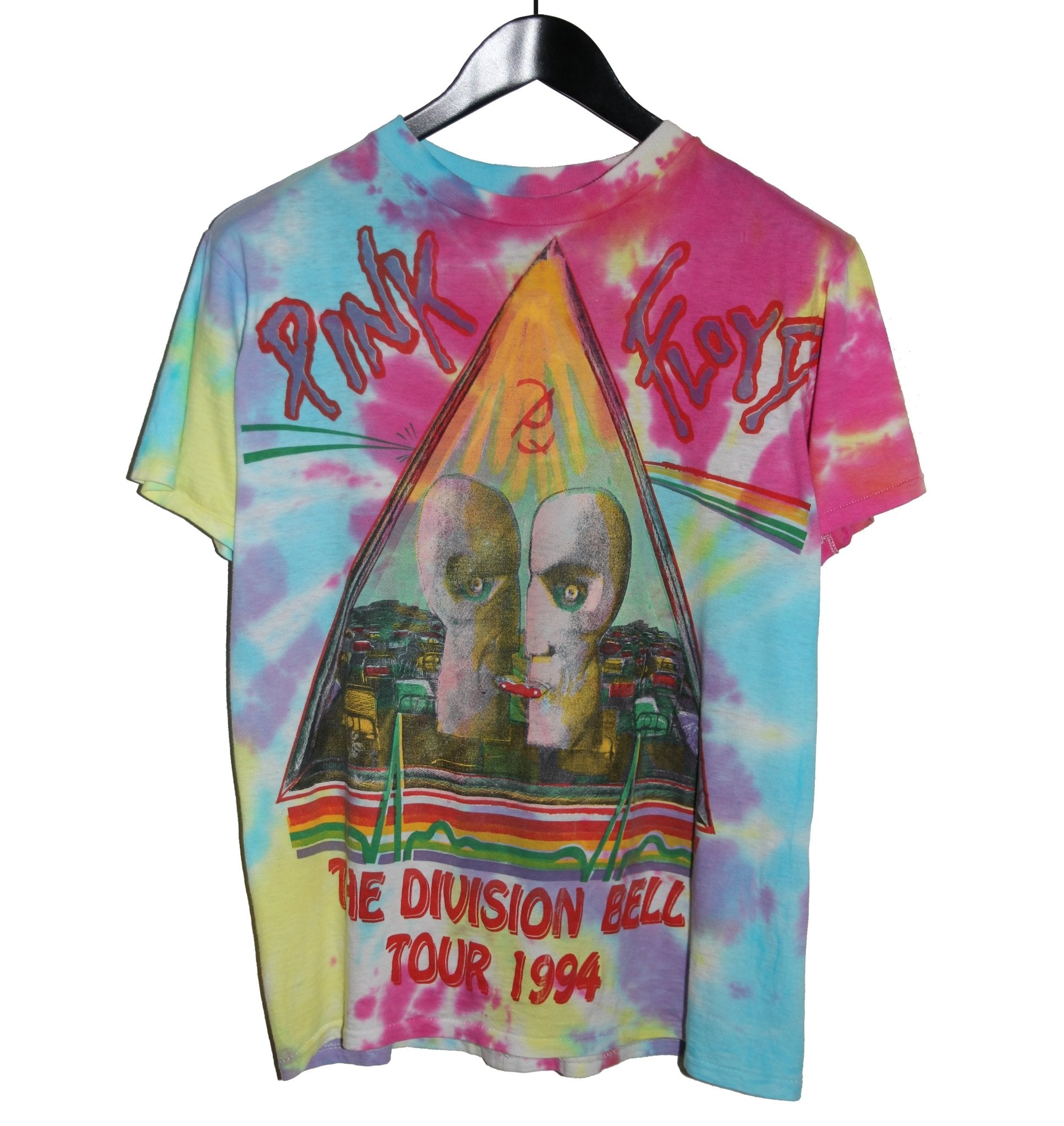 Pink Floyd 1994 The Division Bell Tie Dye Tour Shirt - Faded AU