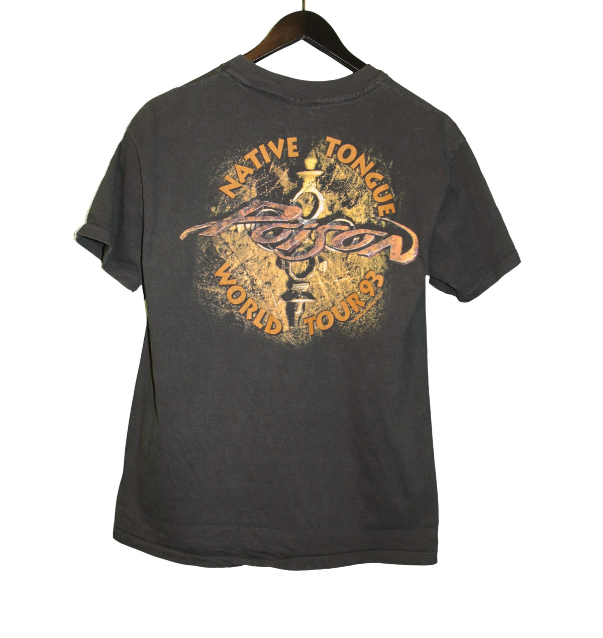 Poison 1993 Native Tongue World Tour Shirt - Faded AU