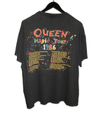 Queen 1986 A Kind Of Magic Tour Shirt - Faded AU