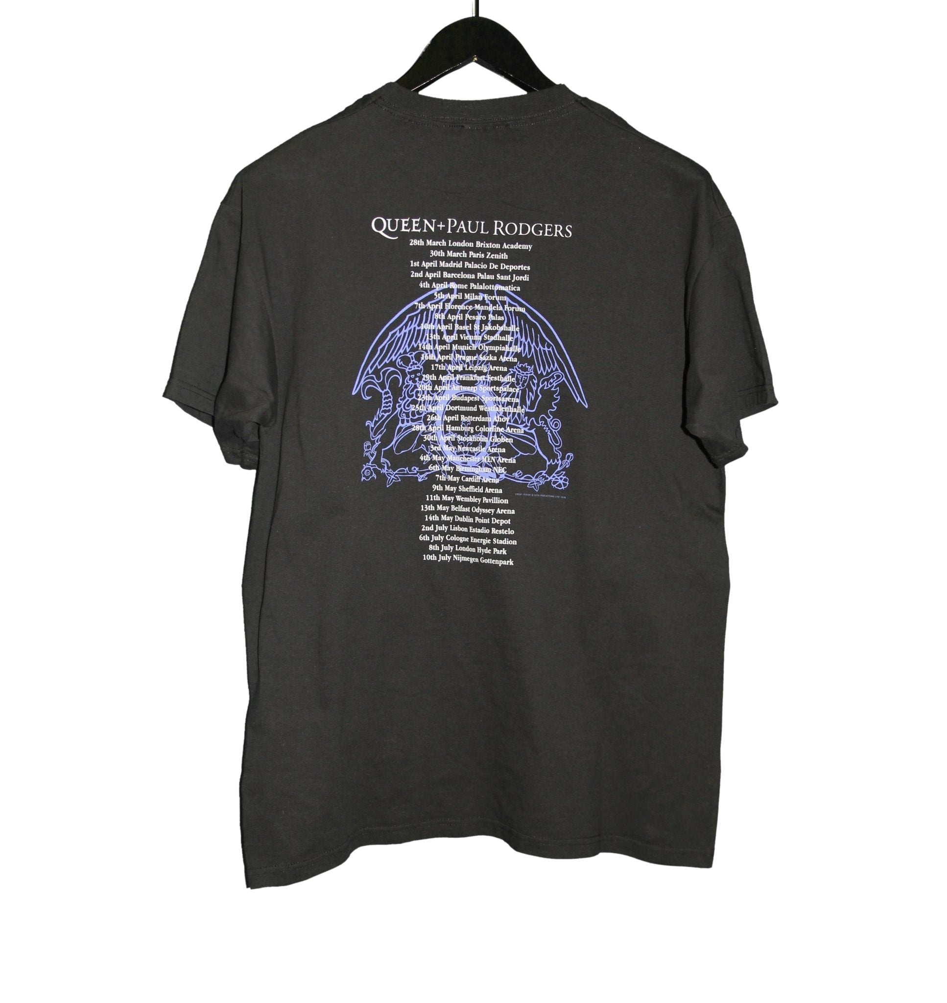 Queen + Paul Rogers UK Tour Shirt - Faded AU