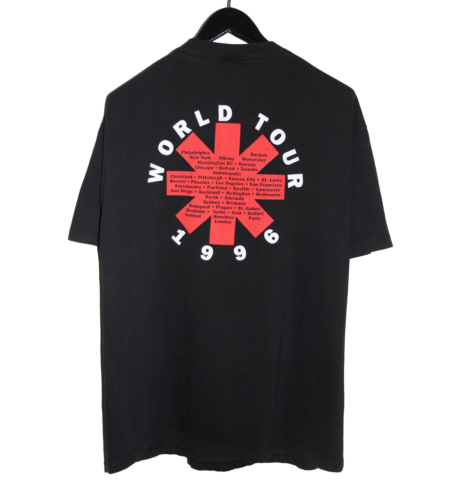 Red Hot Chili Peppers 1996 World Tour Shirt - Faded AU