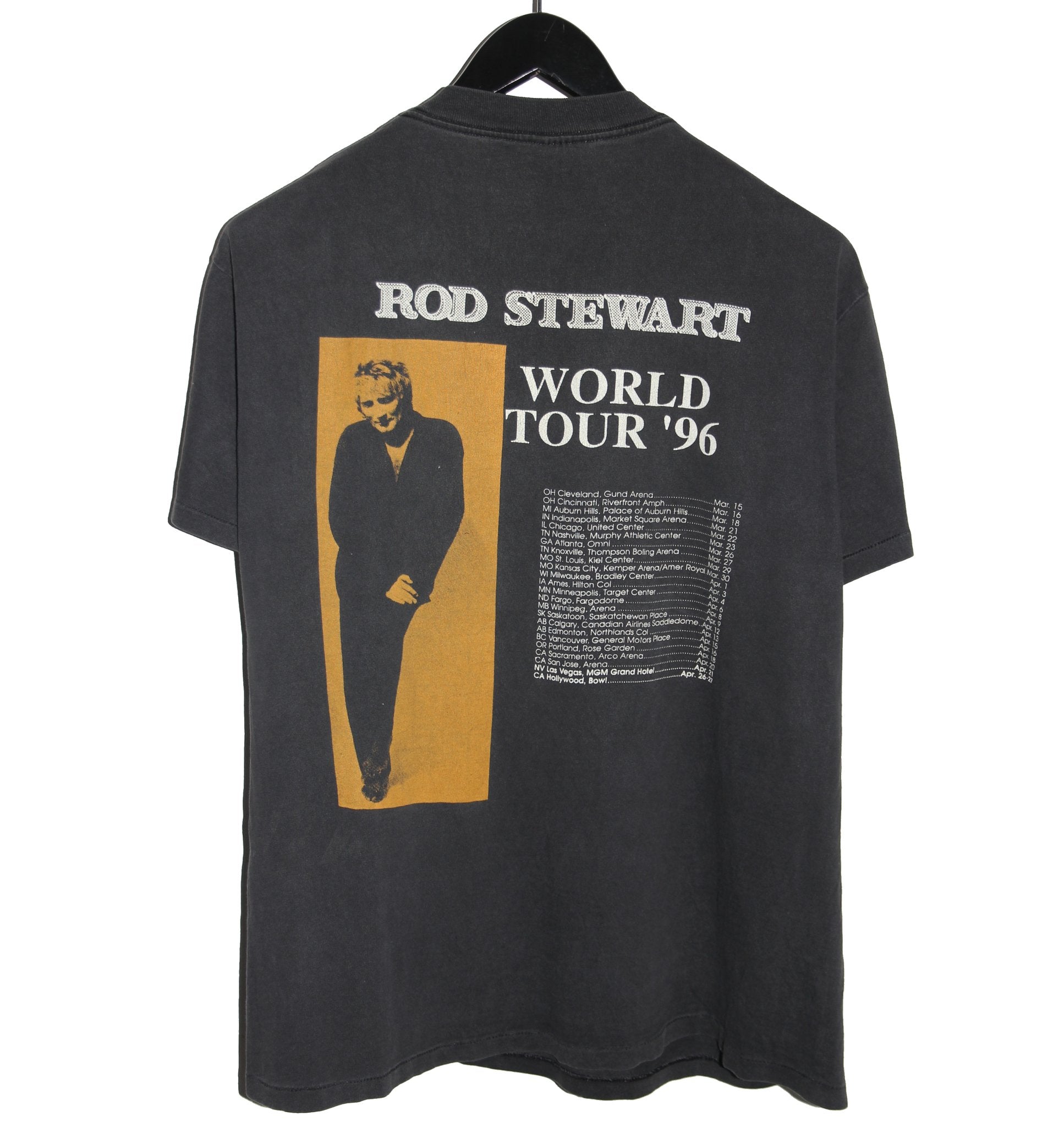 Rod Stewart 1996 World Tour Shirt - Faded AU