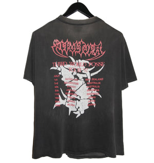 Sepultura 1992 Third World Posse Tour Shirt - Faded AU