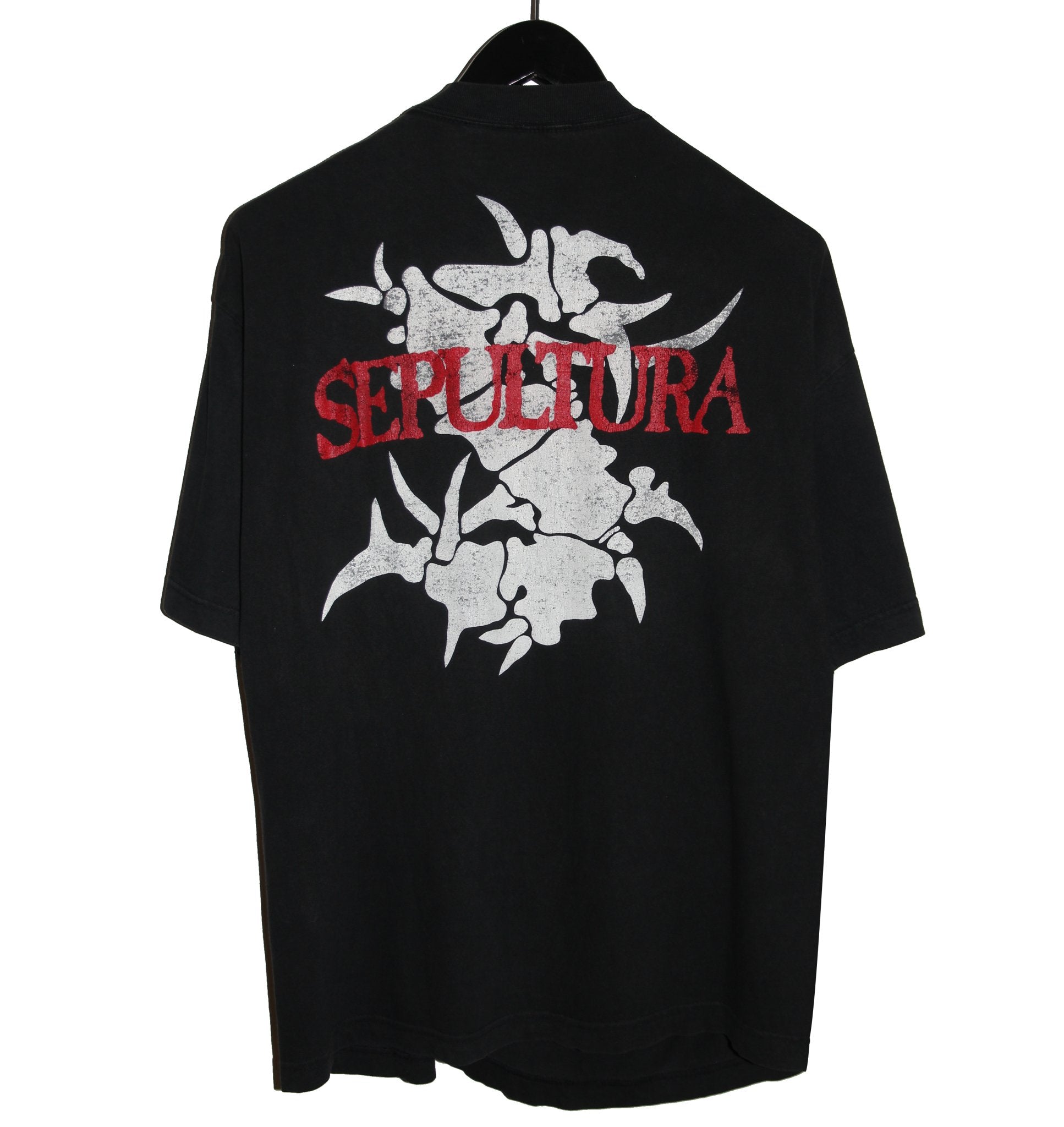 Sepultura 1992 Third World Posse Tour Shirt - Faded AU
