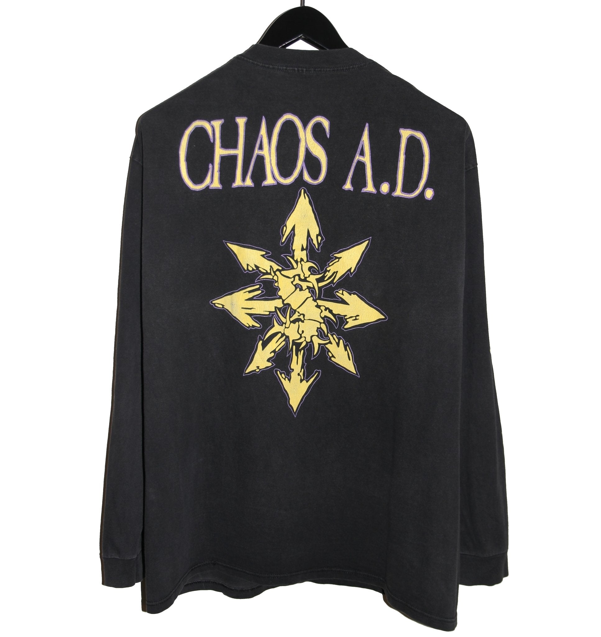 Sepultura 1993 Chaos A.D. Album Long Sleeve - Faded AU