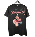 *SIGNED* Megadeth 2001 The World Needs A Hero Tour Shirt - Faded AU
