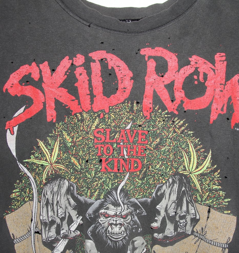 Skid Row 1991/92/93 Threat To Sobriety Tour Shirt - Faded AU