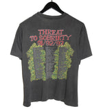 Skid Row 1991/92/93 Threat To Sobriety Tour Shirt - Faded AU