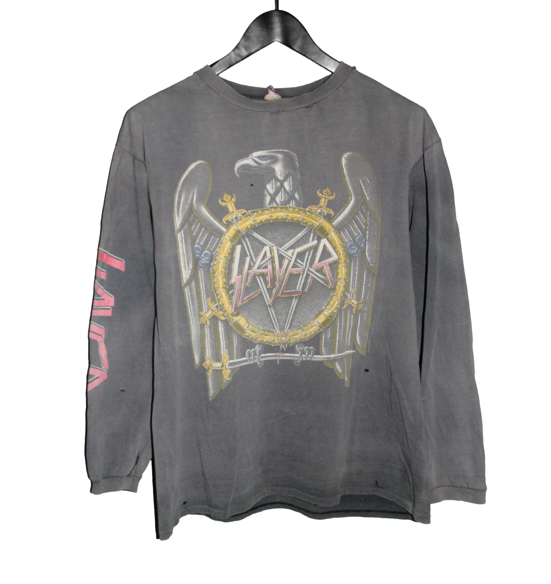 Slayer 1990 Longsleeve Shirt - Faded AU