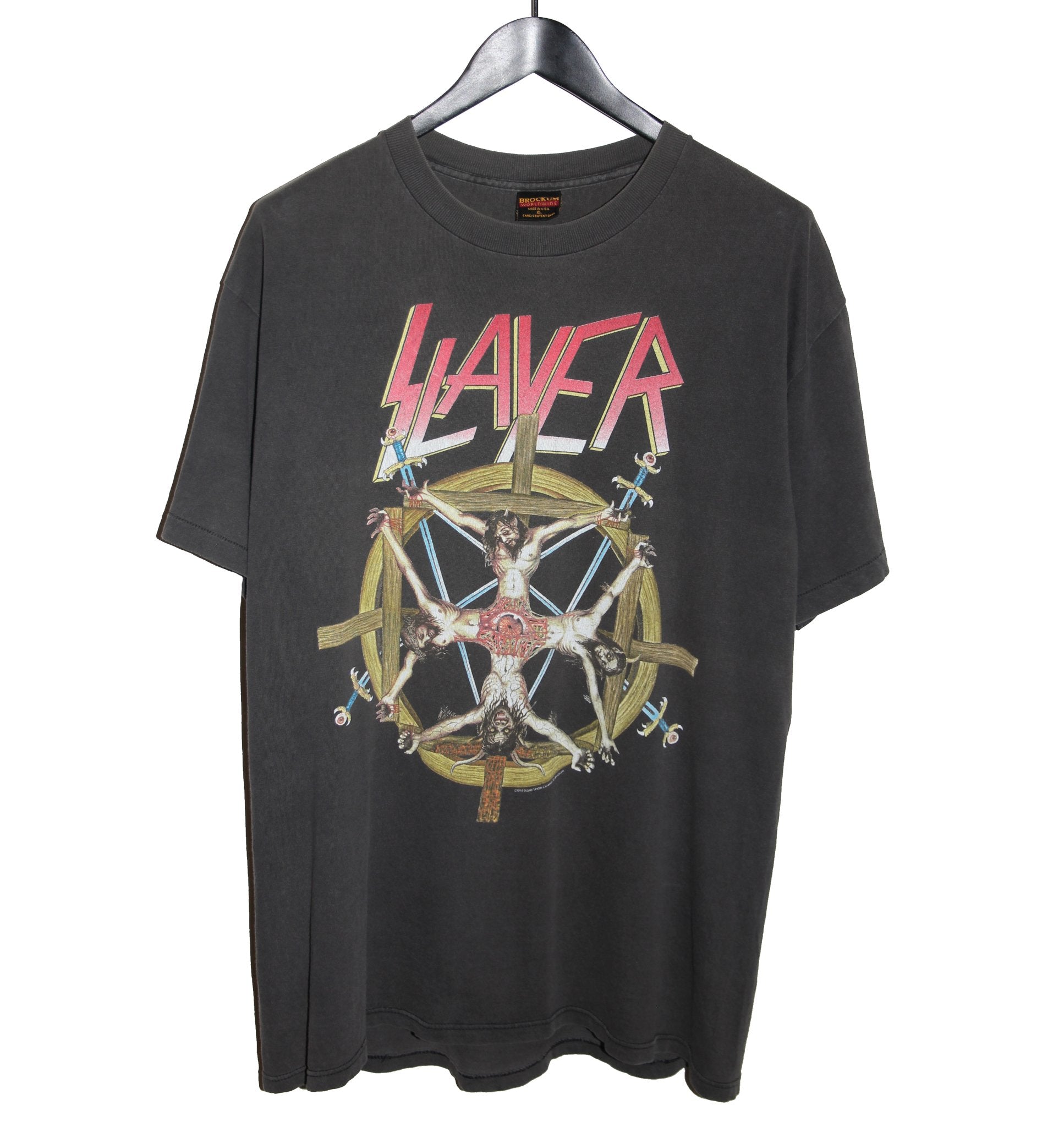 Slayer 1994 Circle of Beliefs Shirt - Faded AU