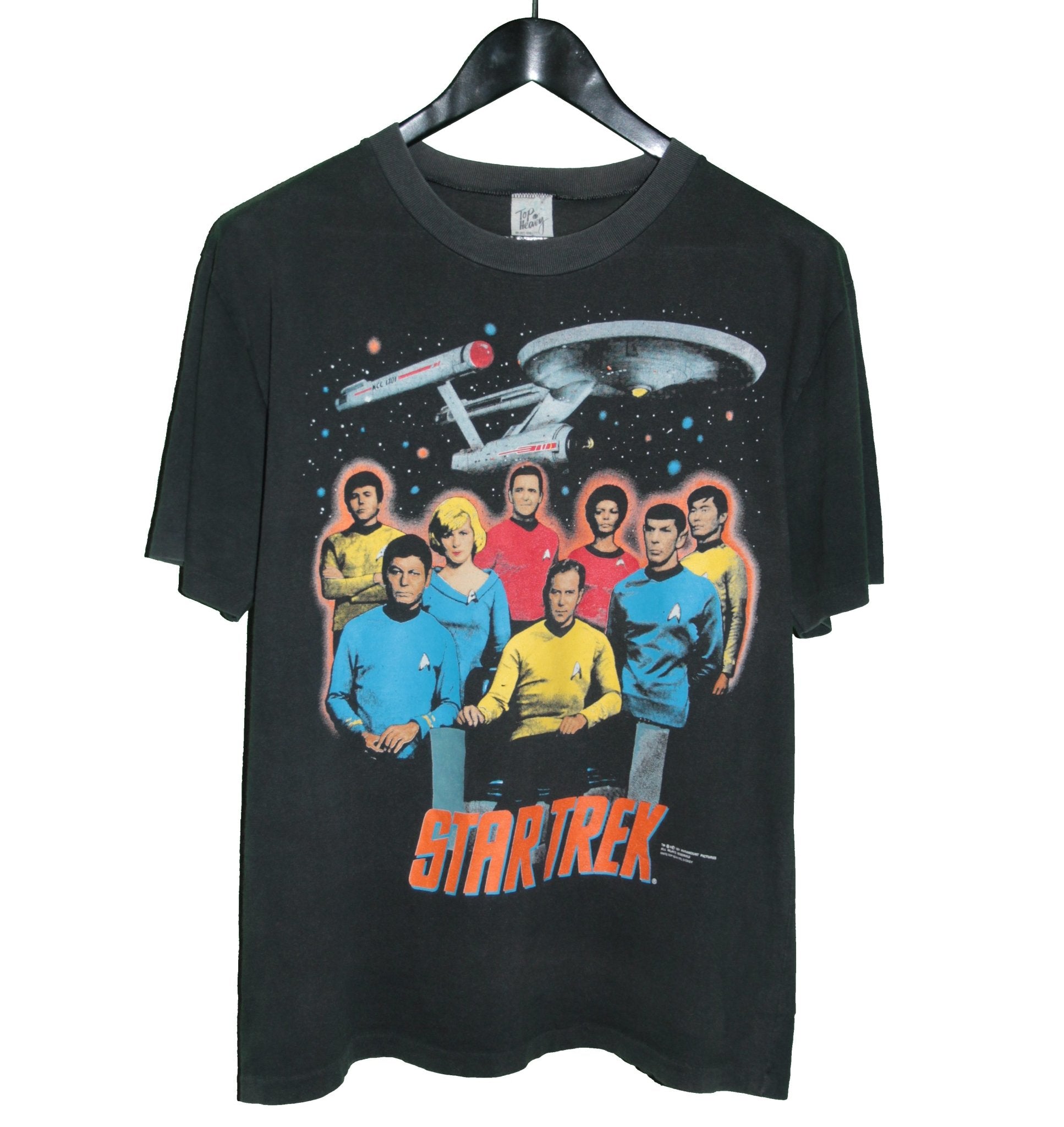 Star Trek 1991 Starship Enterprise Crew TV Shirt - Faded AU