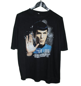 Star Trek 1996 Spock Live Long & Prosper TV Shirt - Faded AU