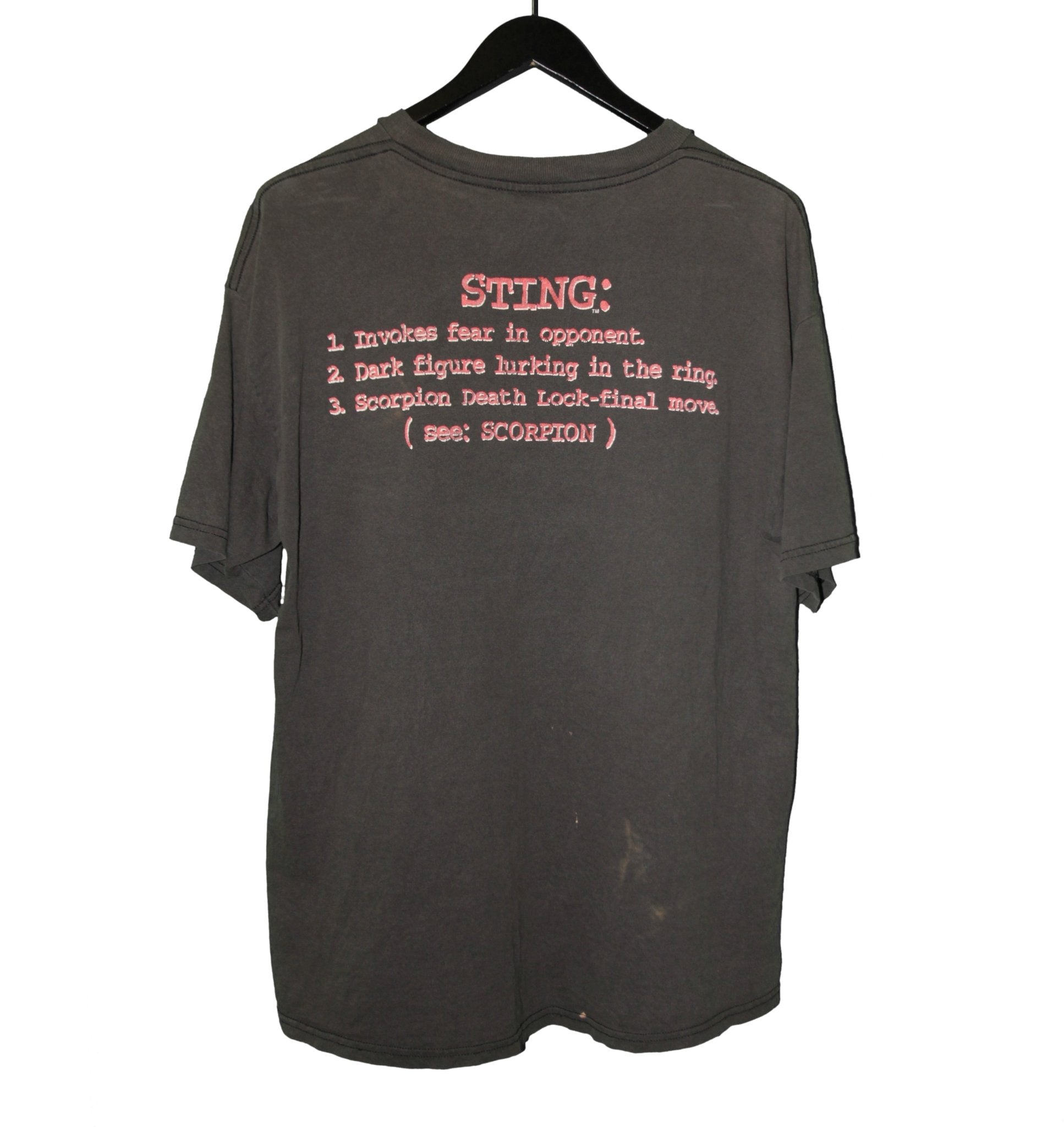 Sting 1998 NWO Wrestling Shirt - Faded AU