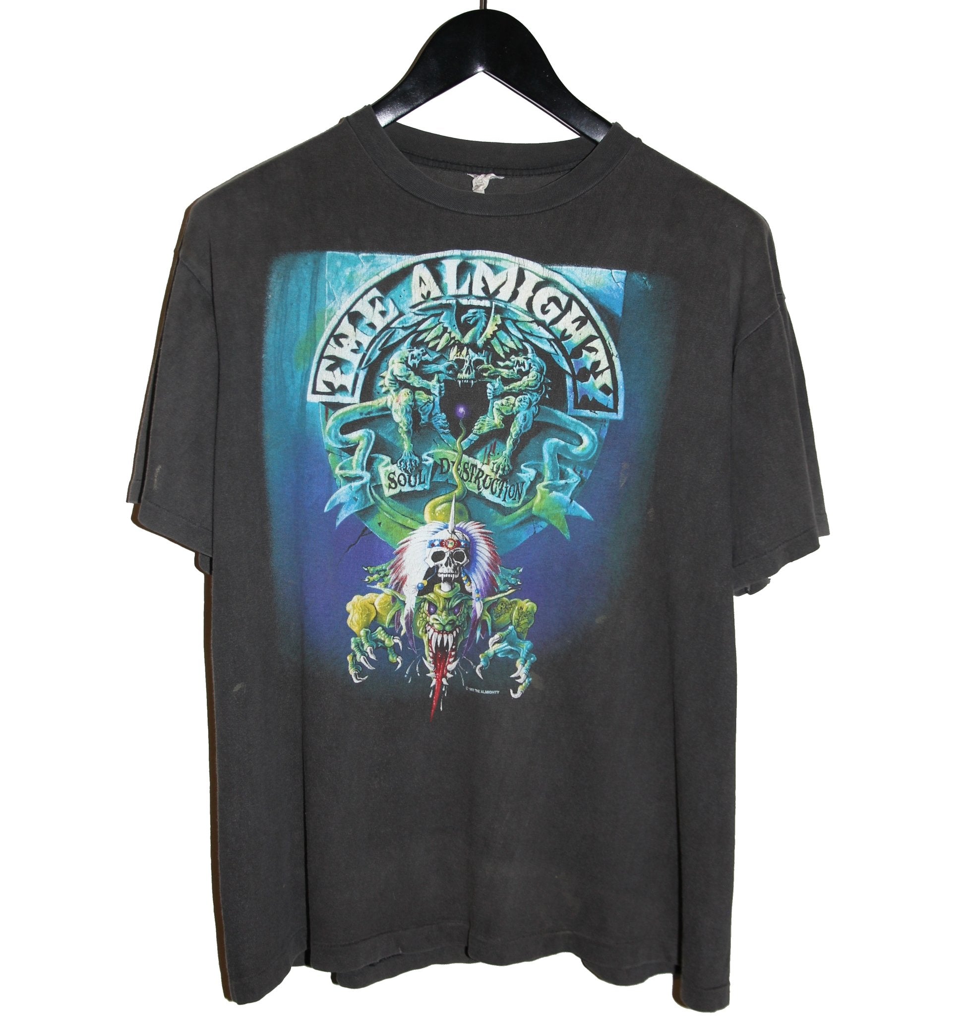 The Almighty 1990 Soul of Destruction Tour Shirt - Faded AU