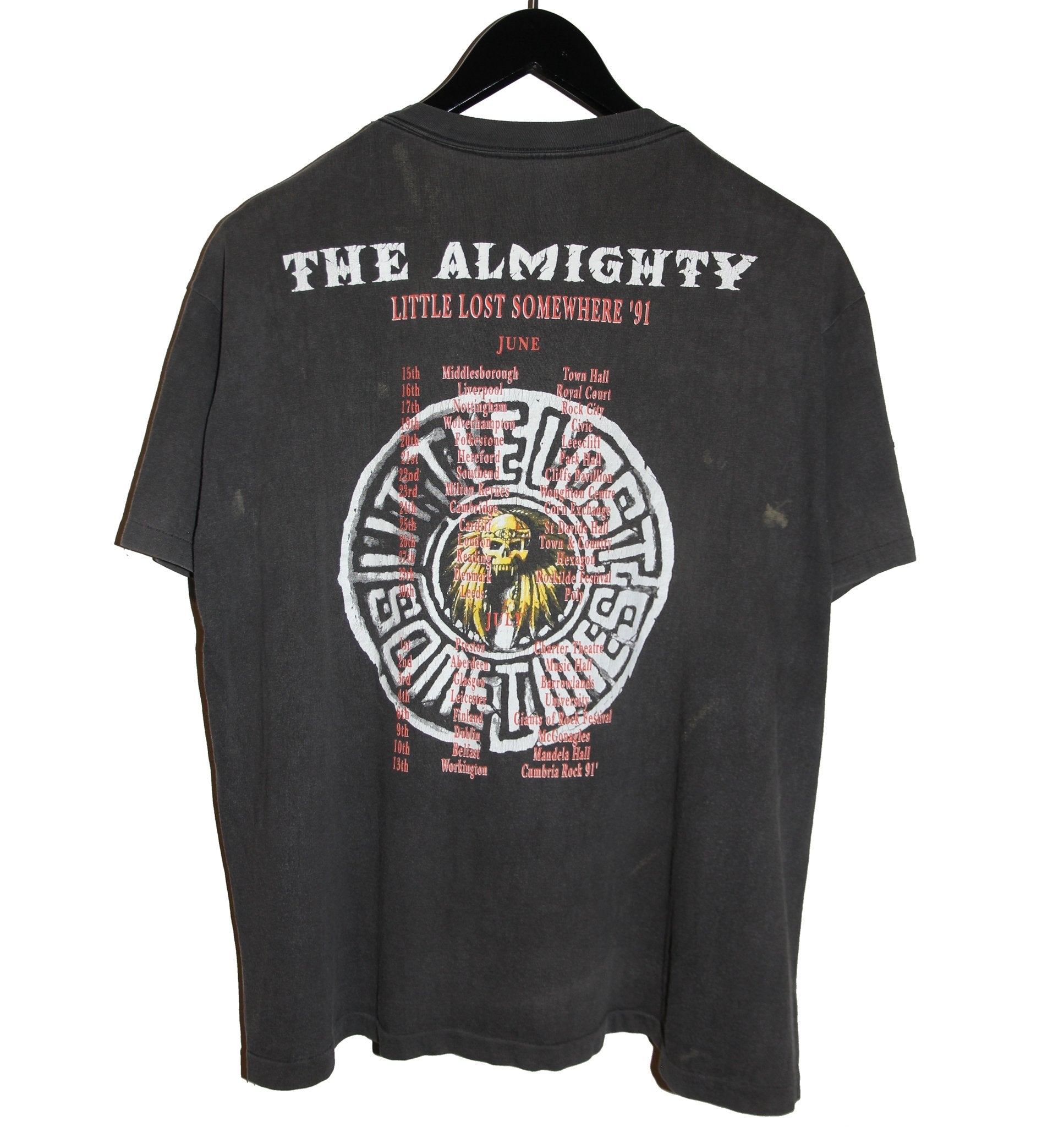 The Almighty 1990 Soul of Destruction Tour Shirt - Faded AU
