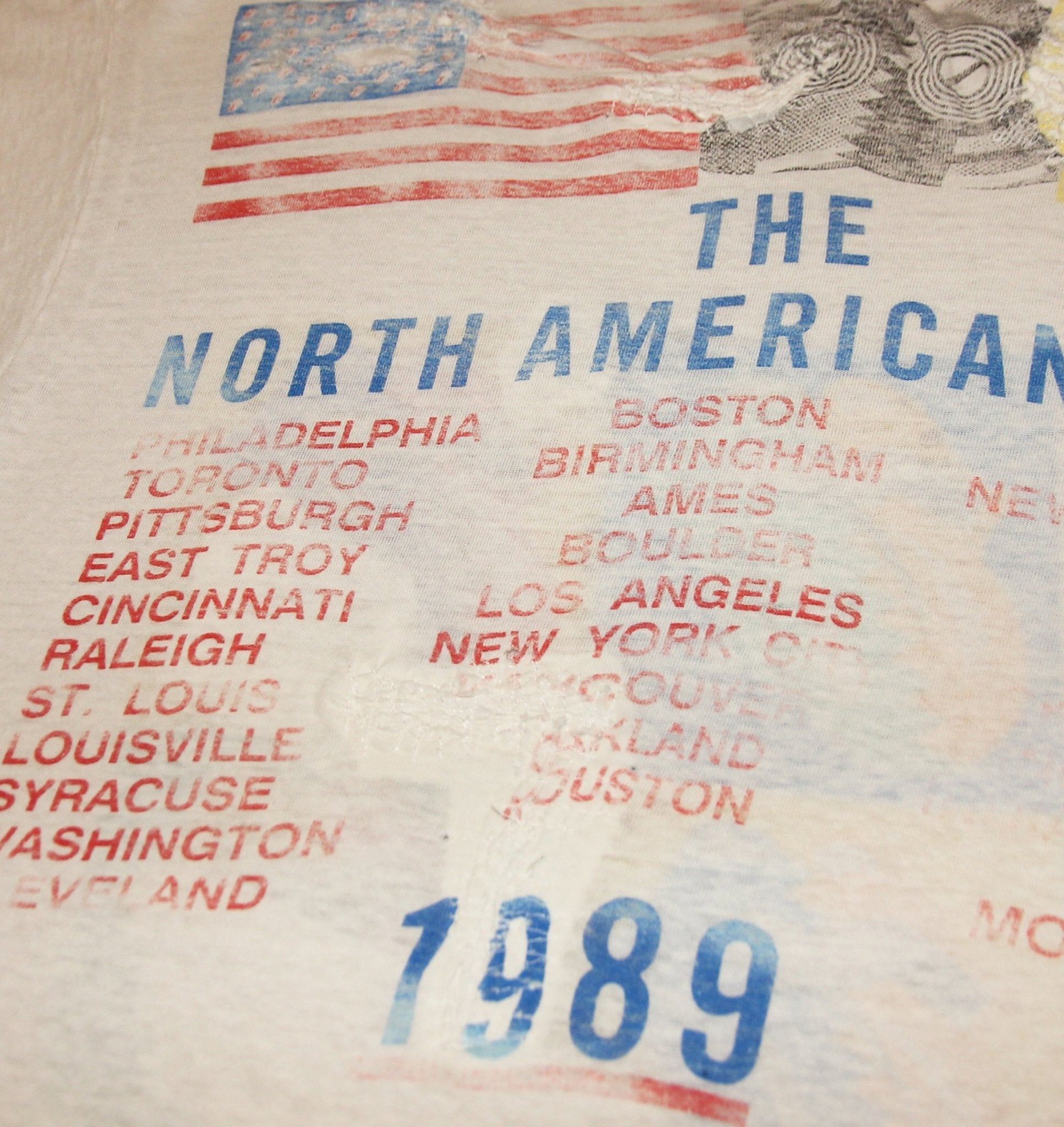 The Rolling Stones 1989 Steel Wheels Tour Shirt - Faded AU