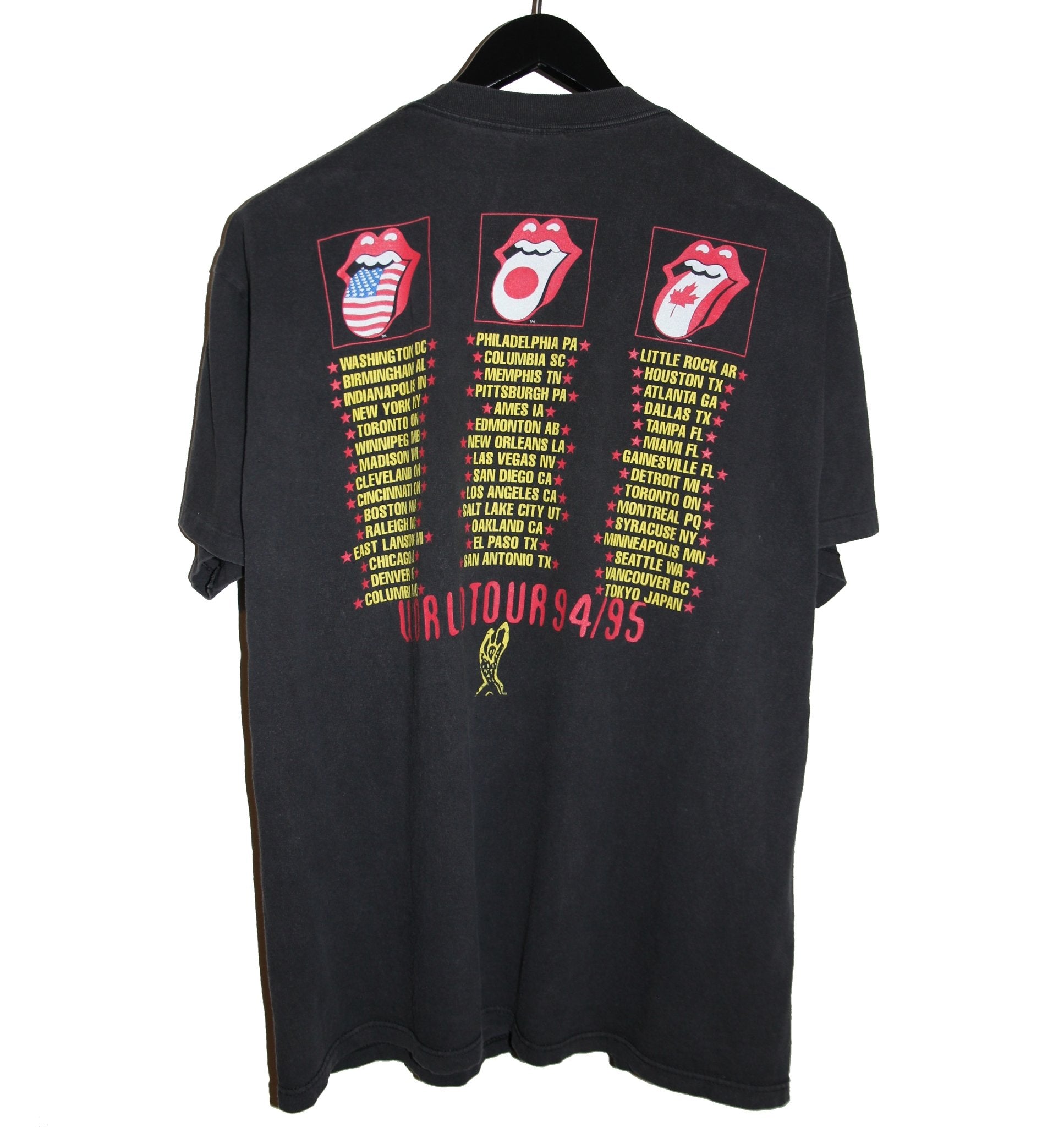 The Rolling Stones 1994/95 Voodoo Lounge Tour Shirt - Faded AU