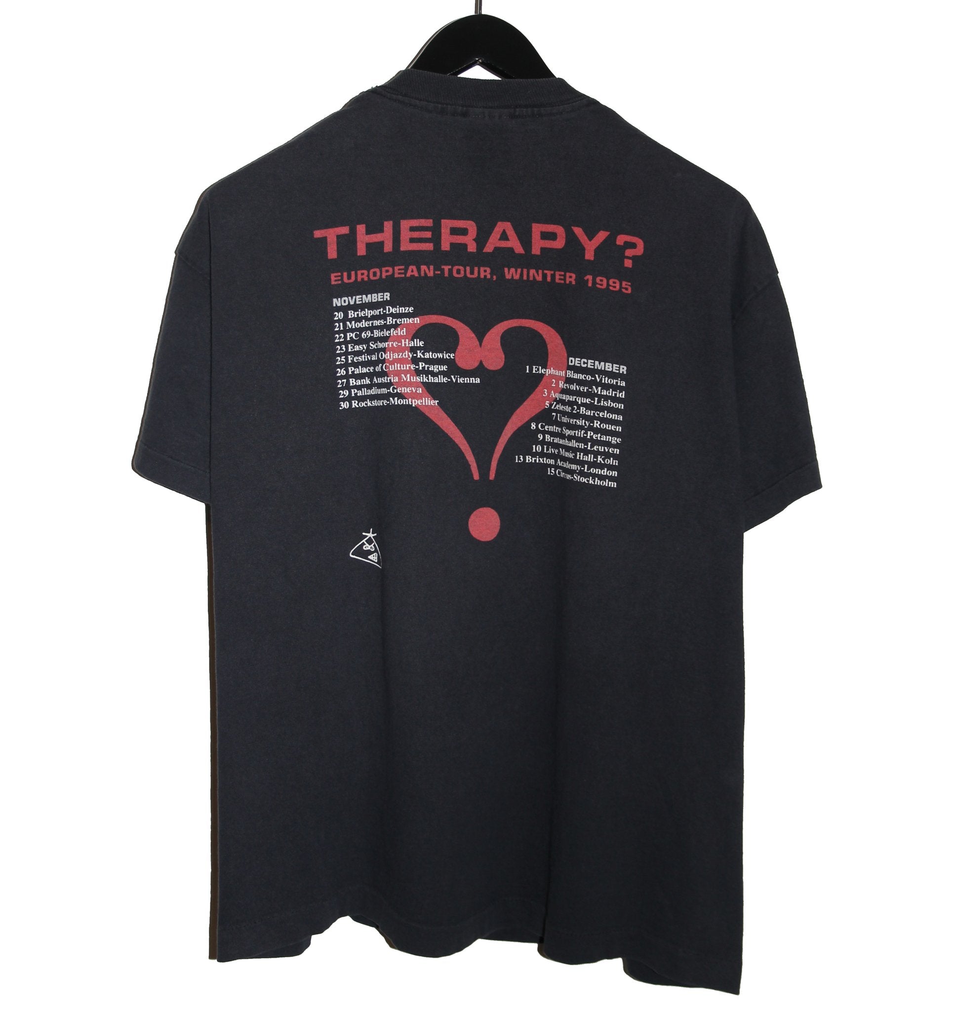Therapy? 1995 Infernal Love European Tour Shirt - Faded AU