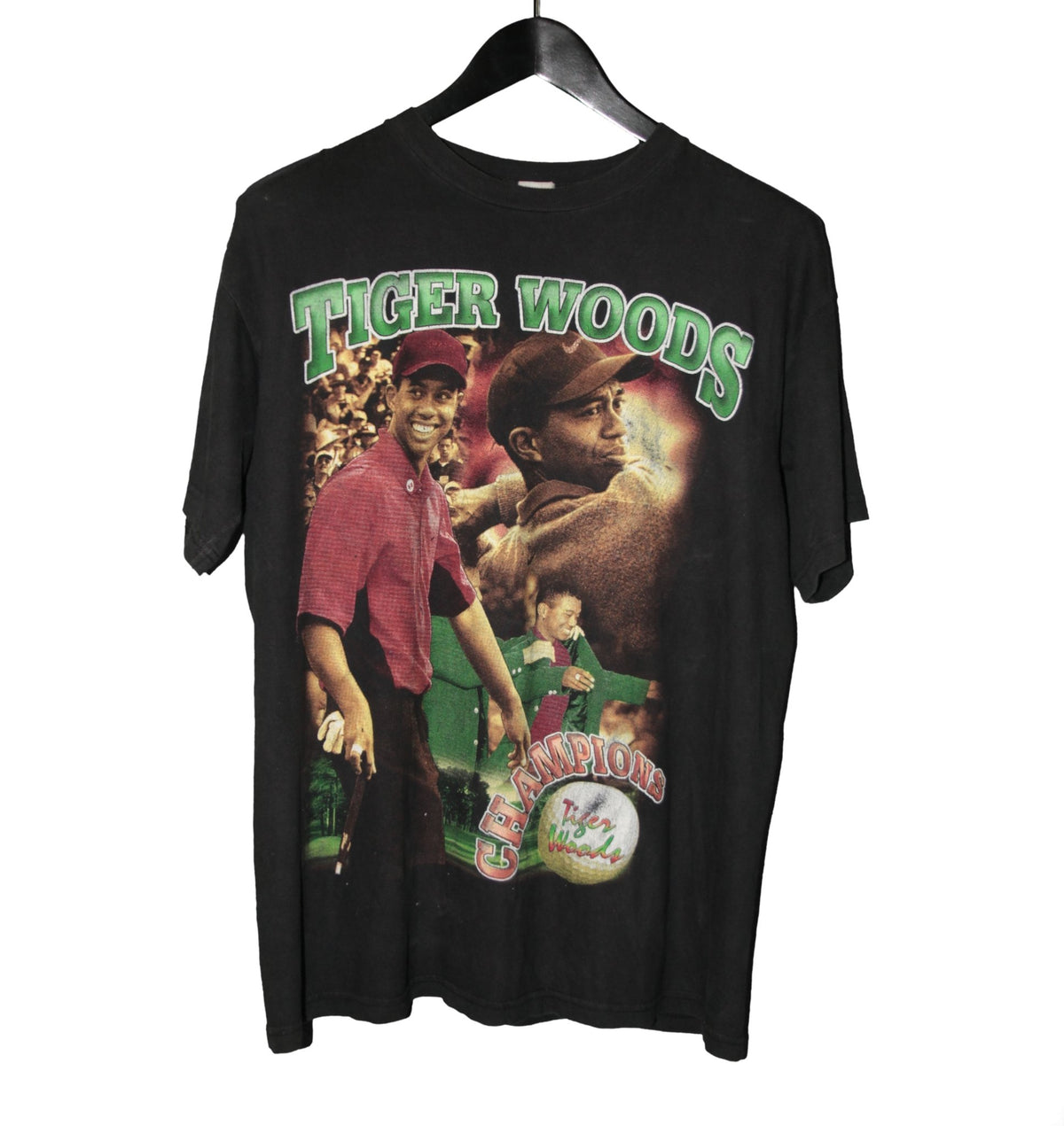 Tiger Woods 1997 Bootleg Bay Club Rap Tee
