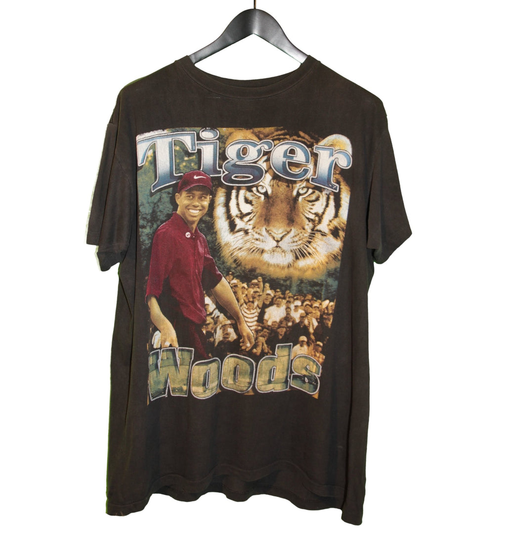 Tiger Woods 1997 Bootleg Masters Champion Rap Tee - Faded AU