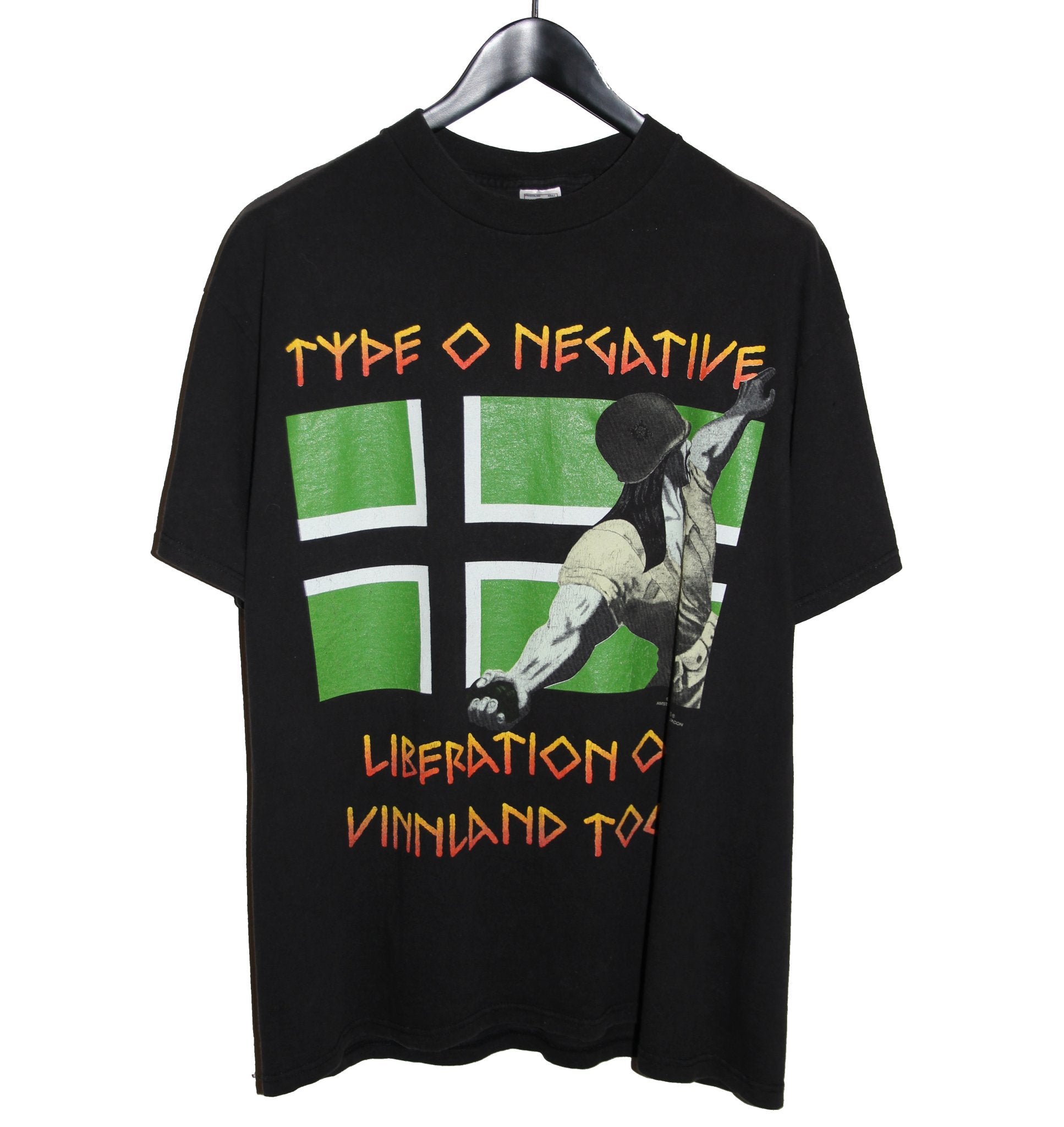 Type O Negative 1996 Liberation Of Vinnland Tour Shirt - Faded AU