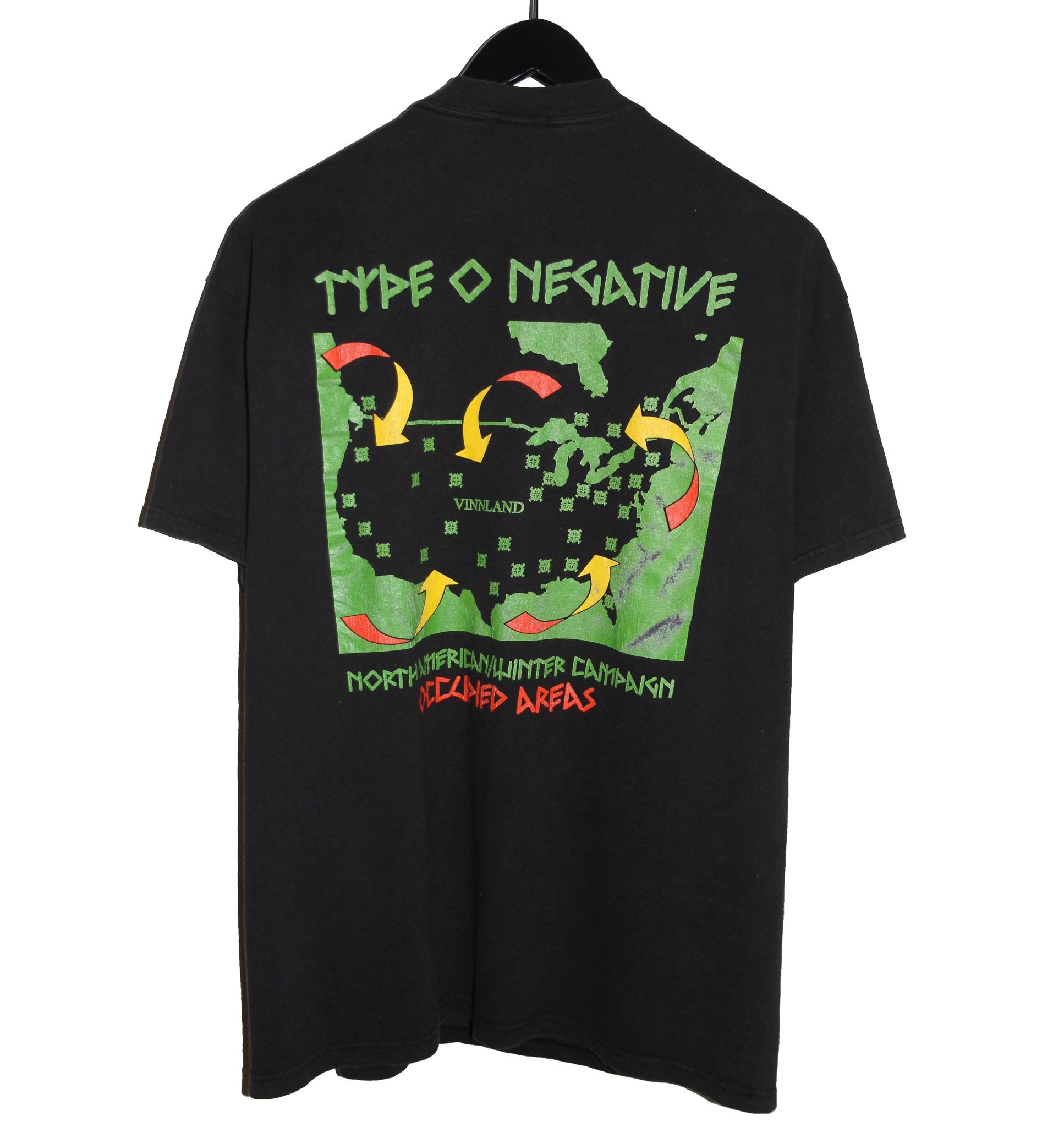 Type O Negative 1996 Liberation Of Vinnland Tour Shirt - Faded AU