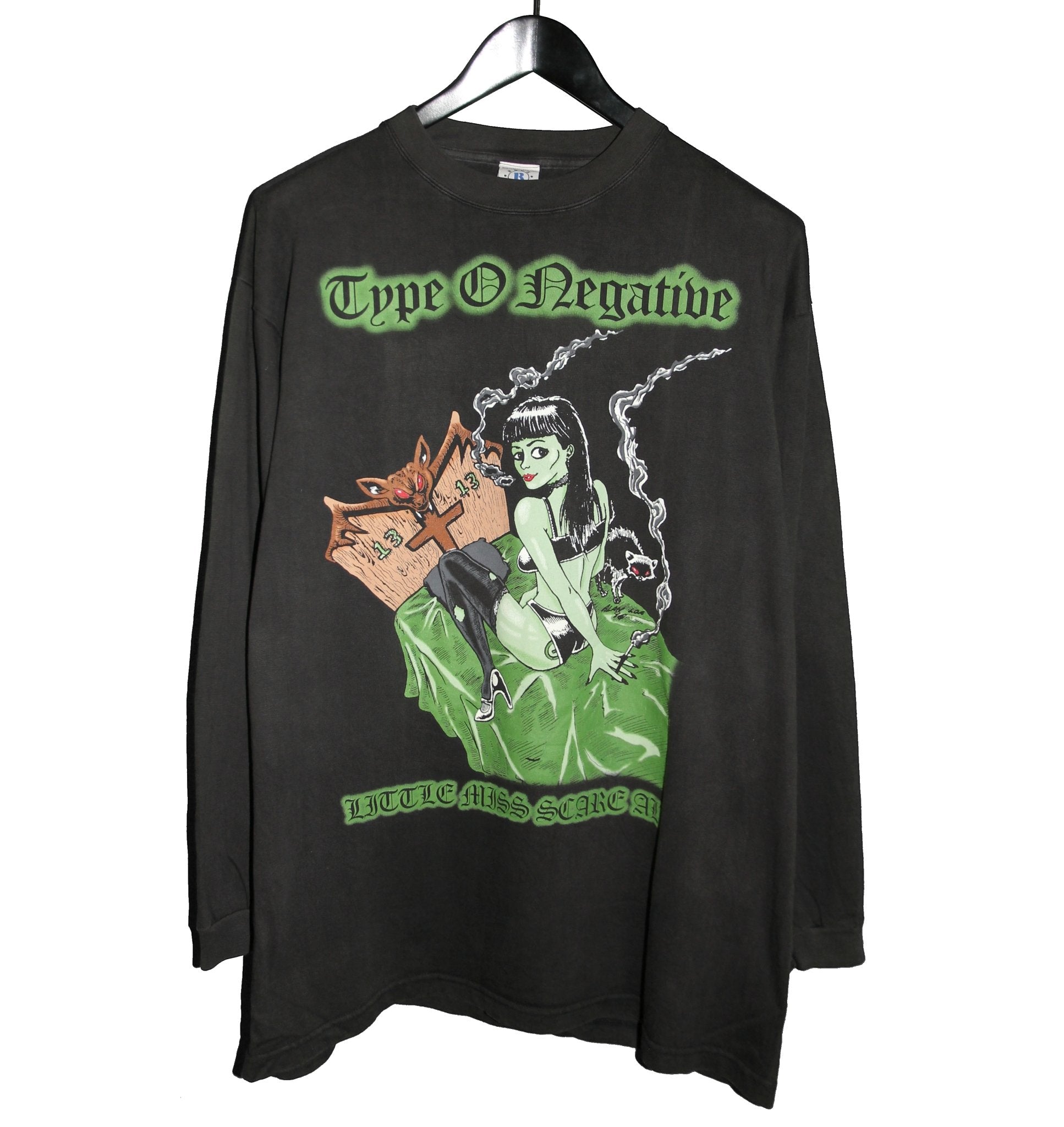 Type O Negative 1996 Little Miss Scare-All Long Sleeve - Faded AU
