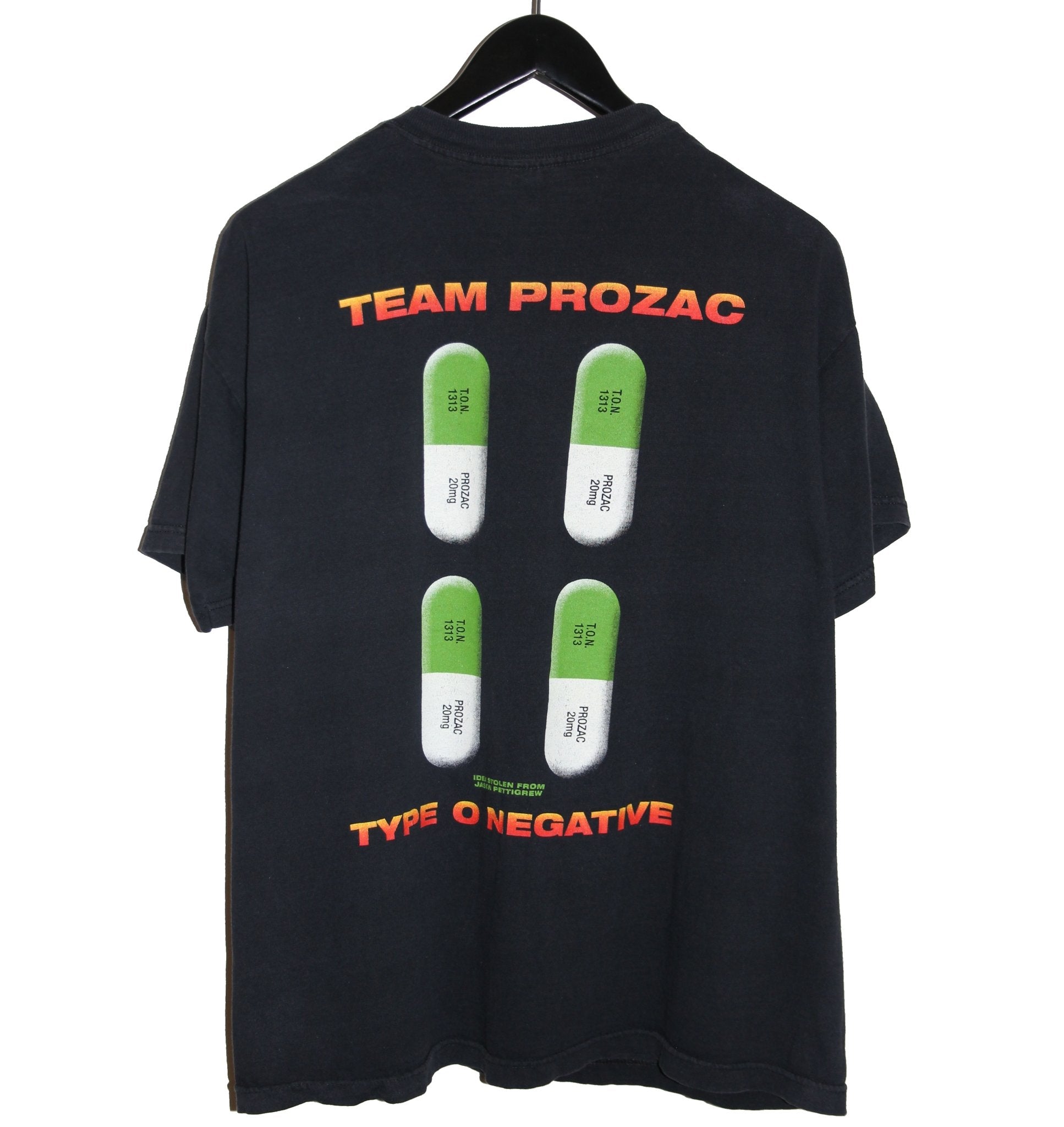 Type O Negative 1999 Team Prozac Shirt - Faded AU